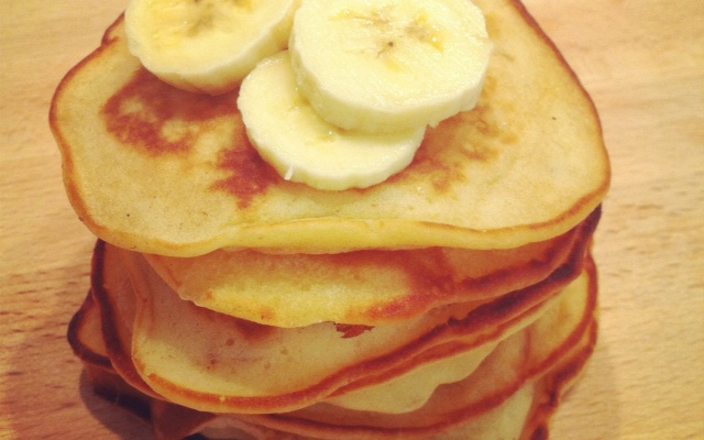 Pancakes à la banane tout dorés