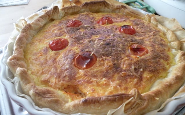 Tarte chèvre tomate traditionnelle