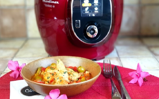 Aiguillettes de poulet façon Basquaise au Cookeo !