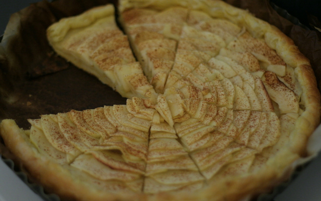 Tarte aux pommes légère et peu sucrée