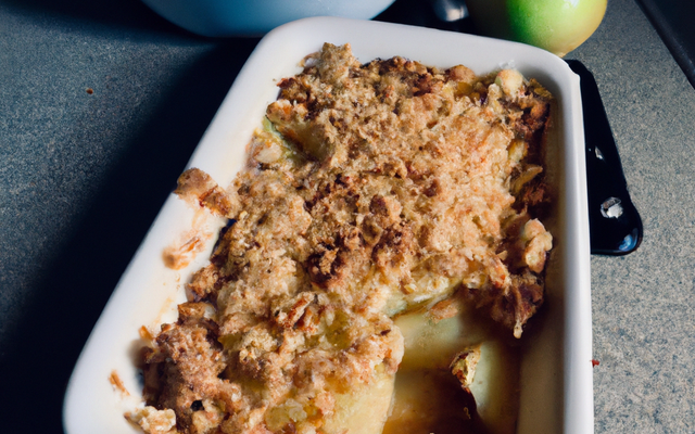Crumble aux Poires et Pommes