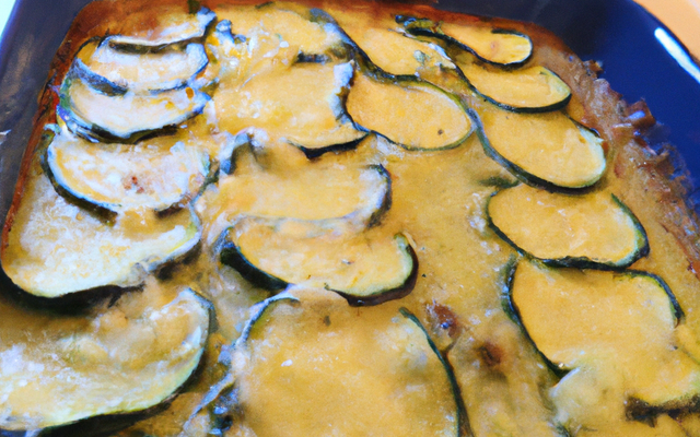 Courgette gratinée au bleu