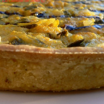 Tarte orientale aux légumes et à la crème balsamique