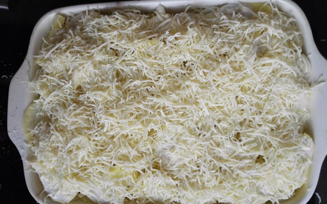 Gratin de pommes de terre et fenouil