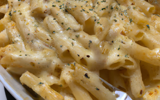 Penne gratinées au Comté