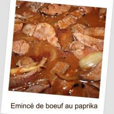 Émincé de bœuf au paprika