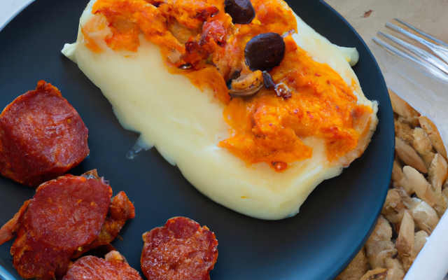 Parmentier de poisson et chorizo