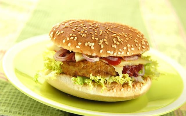 Burger chèvre et noix