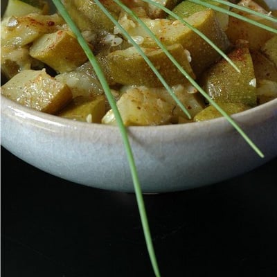 Salade de courgettes au cumin
