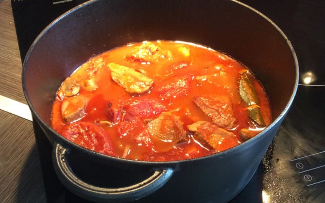 Ragoût de veau et tomate