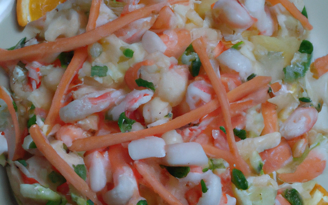 Salade de surimi à l'orange
