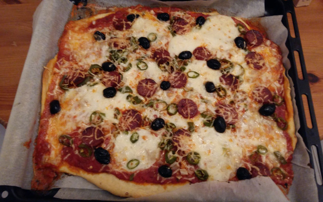 Pizza chorizo