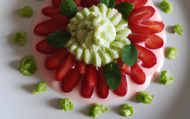 Fraisier au citron vert