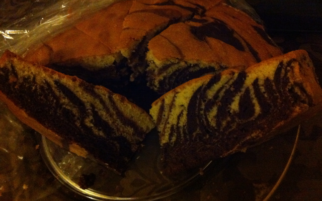 Gâteau tigré ou zebré