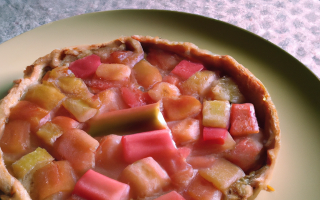 Tarte à la rhubarbe de grand-mère