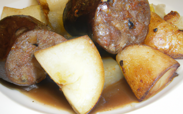 Boudin aux pommes et chaource
