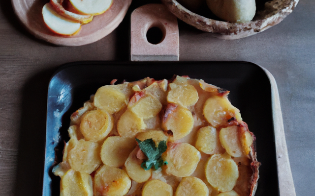 Tarte aux pommes de terre et lard
