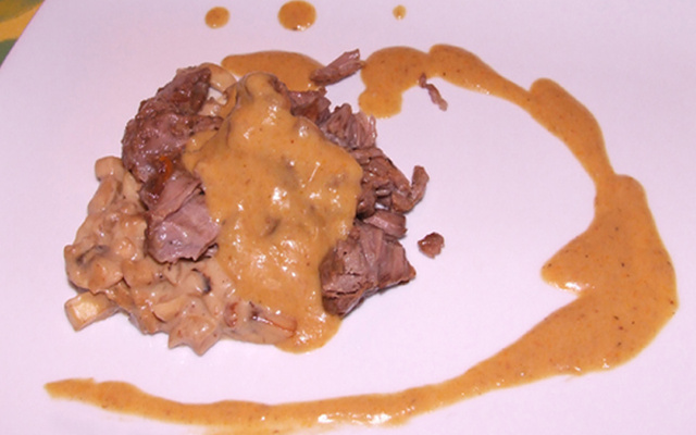 Joues de porc confites au Sauternes