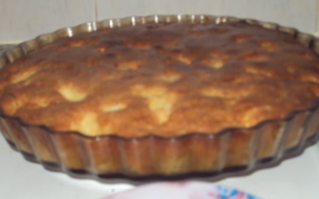 Gâteau aux pommes et à la banane