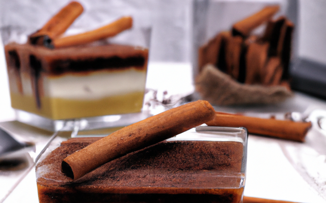 Verrine chocolat blanc et pain d'épices