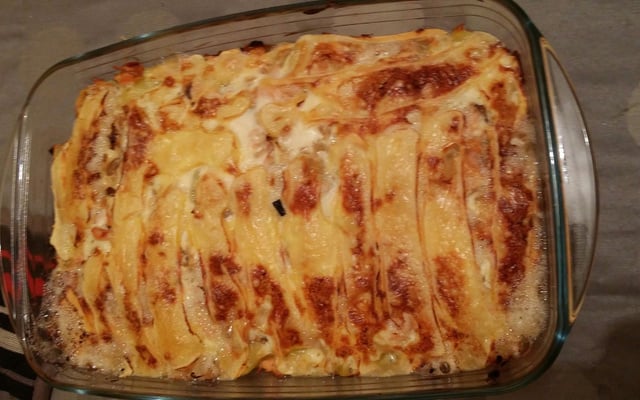 Tartiflette au saumon rapide