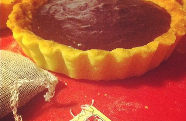 Tartelettes au chocolat au thé Quatre fruits rouges