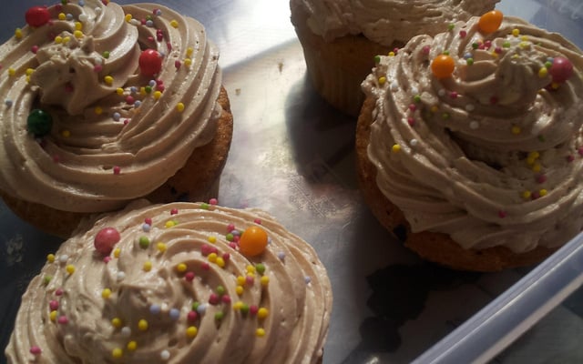 Cupcake au nutella et framboises