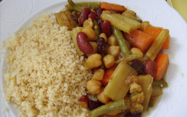 Tajine de légumes et légumes secs