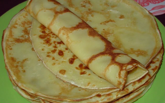 Crêpes sucrées à la vanille
