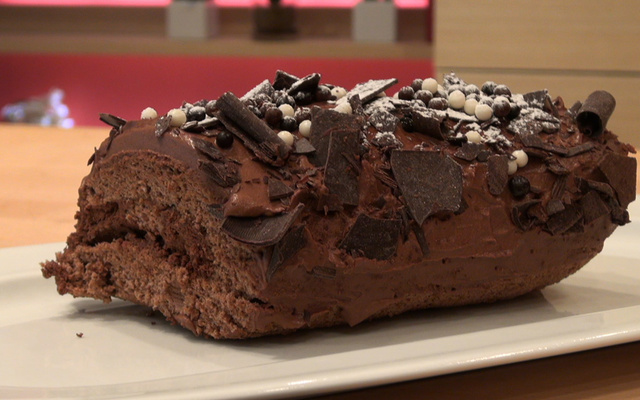Bûche au chocolat express