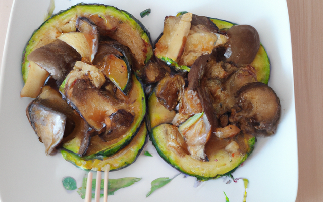 Poêlée de Shitakés et Courgettes
