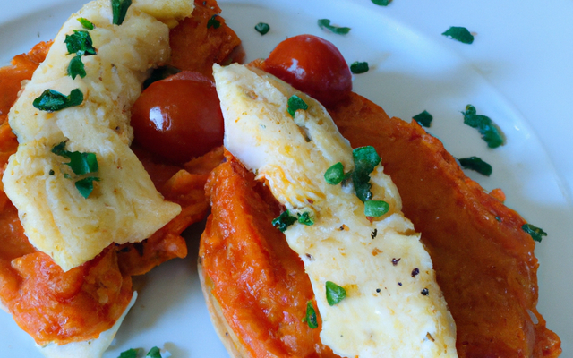 Haddock en brandade et tartine à la tomate