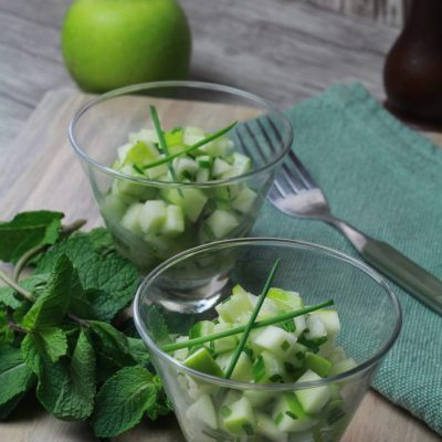Tartare de concombre et pomme granny