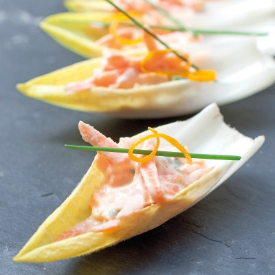 Barquette d'endive et carottes