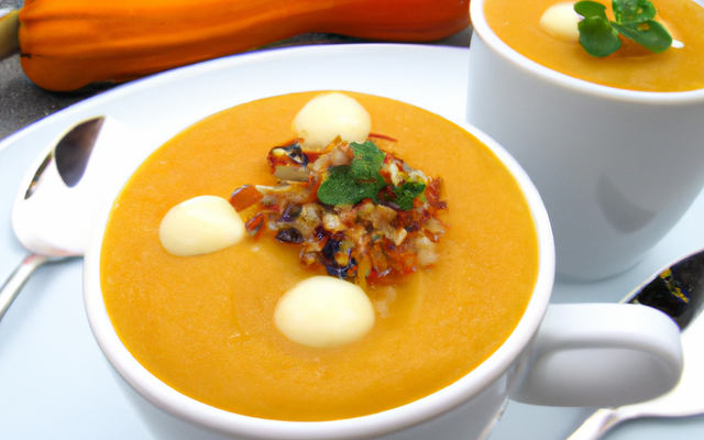 Velouté de potimarron et quinoa