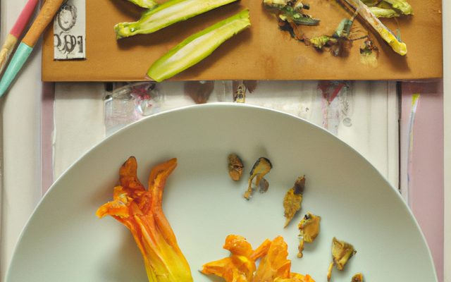 Fleurs de courgettes farcies et frittes