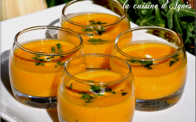 Soupe épicée au potimarron