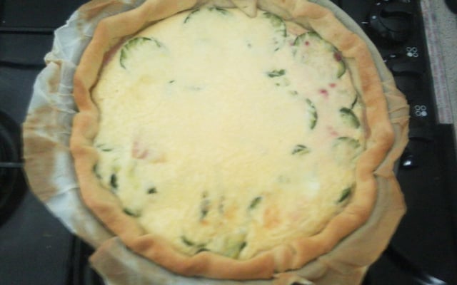 Rapide tarte fraîche aux courgettes