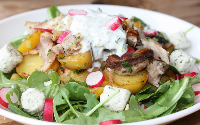 Salade gourmande au maquereau et pomme de terre