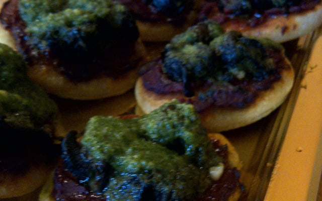 Mini pizza aux escargots