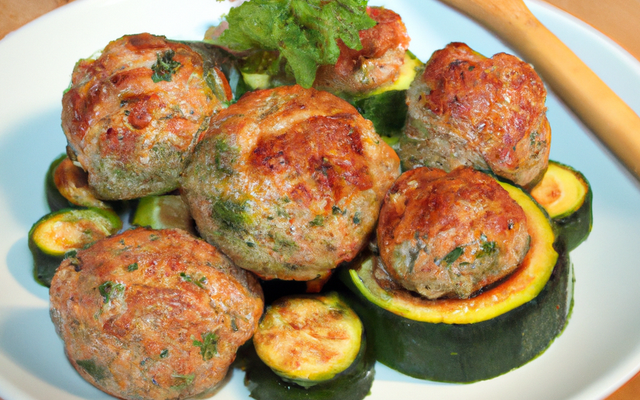 Boulettes de porc aux courgettes