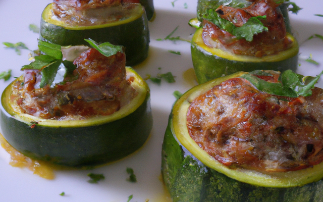 Courgettes farcies maison