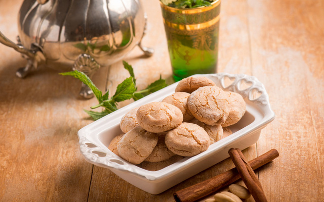 Macarons marocains noix de coco et semoule fine