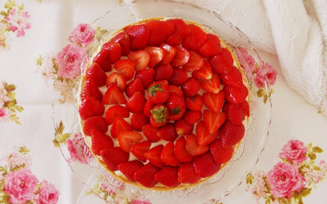 Tarte fraise chocolat blanc