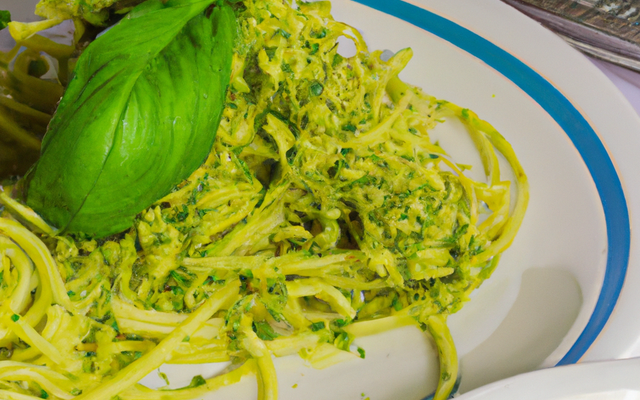 Pesto de basilic pour spaghettis