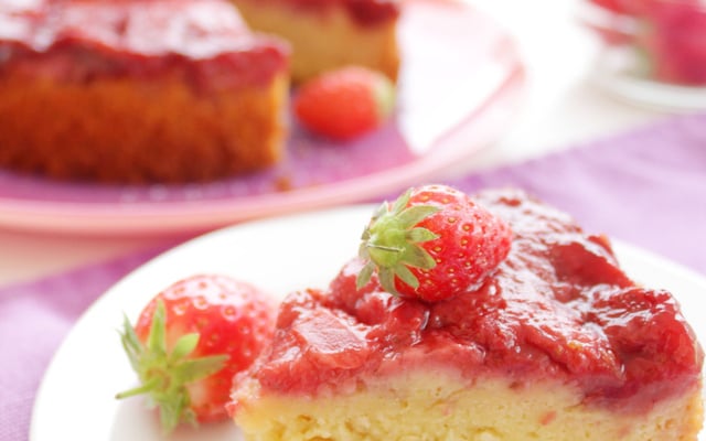 Fondant fraises amandes
