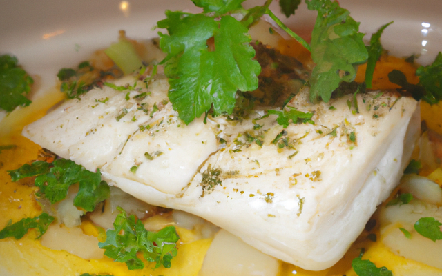 Poisson au vin blanc et à la coriandre
