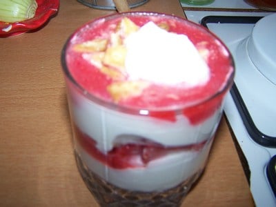 Verrine de fraises