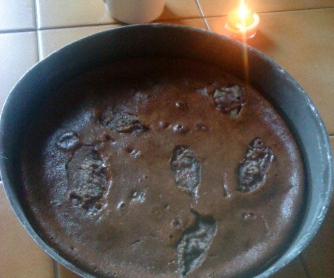 Clafoutis poire/chocolat