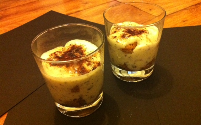 Tiramisu au chocolat au lait et chocolat noir